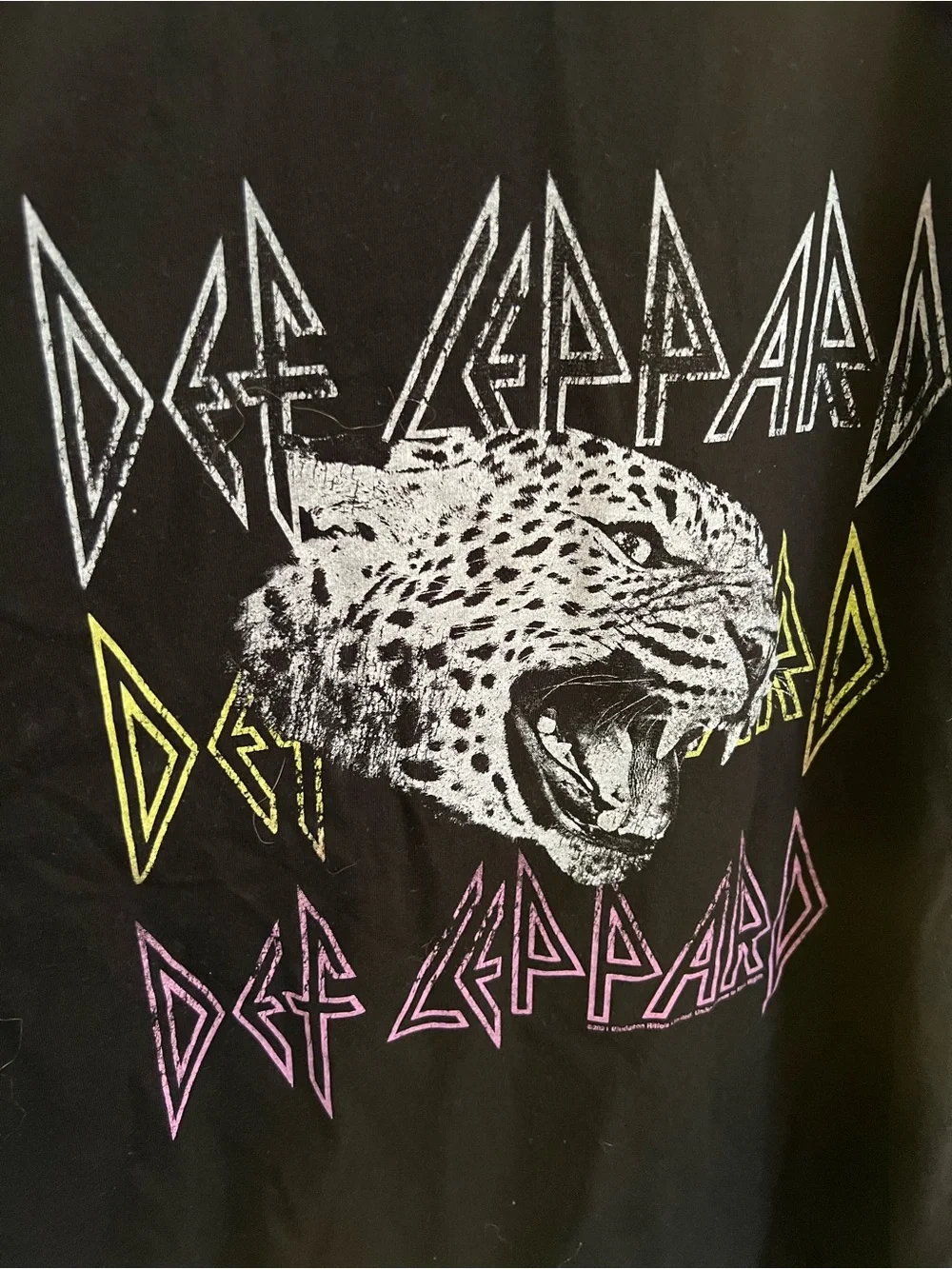 Distressed Def Leopard Tee - Picture 2 of 5